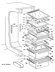 05 - Section5 parts for Ge Refrigerator TFEA24RRAAD from AppliancePartsPros.com