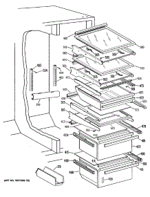 04 - Section4 parts for Ge Refrigerator TFEW22RRAWH from AppliancePartsPros.com