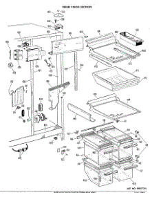 03 - Fresh Food Section parts for Ge Refrigerator TFF24RCB from AppliancePartsPros.com