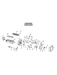 05 - Wr30x0299 parts for Ge Refrigerator TFG20JRSBWW from AppliancePartsPros.com