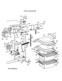 03 - Section3 parts for Ge Refrigerator TFG20JRTCWW from AppliancePartsPros.com