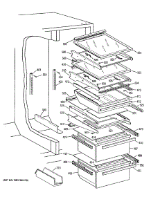 05 - Section5 parts for Ge Refrigerator TFG22PRSAWW from AppliancePartsPros.com