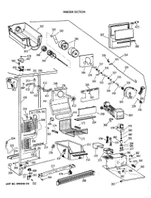 03 - Feezer Section parts for Ge Refrigerator TFG22PRXAWW from AppliancePartsPros.com