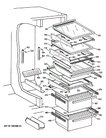 05 - Section5 parts for Ge Refrigerator TFG24PETCWH from AppliancePartsPros.com