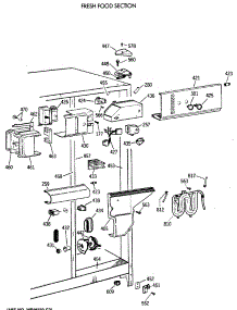 04 - Fresh Food Section parts for Ge Refrigerator TFG24PRXAWW from AppliancePartsPros.com