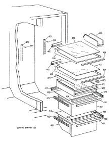 05 - Section5 parts for Ge Refrigerator TFG24ZFSBWH from AppliancePartsPros.com