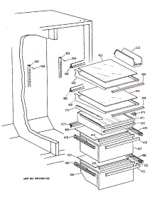 05 - Section5 parts for Ge Refrigerator TFG24ZFSCWH from AppliancePartsPros.com