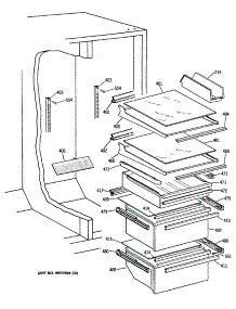05 - Section5 parts for Ge Refrigerator TFG24ZFSMWH from AppliancePartsPros.com
