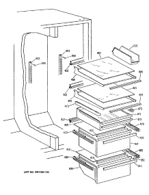 05 - Section5 parts for Ge Refrigerator TFG24ZRSAWH from AppliancePartsPros.com