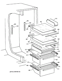 05 - Section5 parts for Ge Refrigerator TFG24ZRSCWH from AppliancePartsPros.com