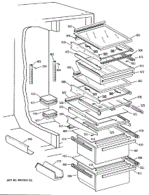 05 - Section5 parts for Ge Refrigerator TFG27PFSABB from AppliancePartsPros.com