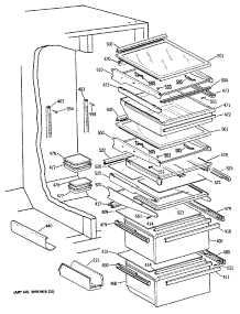 05 - Section5 parts for Ge Refrigerator TFG27PFSCAA from AppliancePartsPros.com