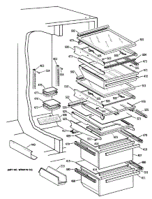 05 - Section5 parts for Ge Refrigerator TFG27PFTCBB from AppliancePartsPros.com