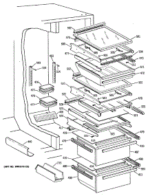 05 - Section5 parts for Ge Refrigerator TFG27PFVAWW from AppliancePartsPros.com