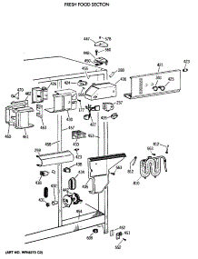 04 - Fresh Food Section parts for Ge Refrigerator TFG27PFXABB from AppliancePartsPros.com