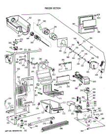03 - Feezer Section parts for Ge Refrigerator TFG27PFXAWW from AppliancePartsPros.com