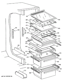 05 - Section5 parts for Ge Refrigerator TFG27PRSBWW from AppliancePartsPros.com