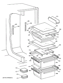 05 - Section5 parts for Ge Refrigerator TFG27ZFSBWH from AppliancePartsPros.com