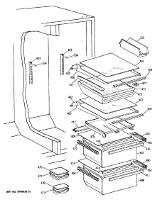 05 - Section5 parts for Ge Refrigerator TFG27ZFSCWH from AppliancePartsPros.com