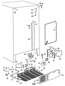 04 - Section4 parts for Ge Refrigerator TFH22JRSBWH from AppliancePartsPros.com