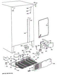 04 - Section4 parts for Ge Refrigerator TFH22JRSMAD from AppliancePartsPros.com