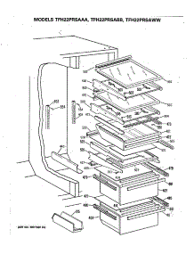 05 - Section5 parts for Ge Refrigerator TFH22PRSAWW from AppliancePartsPros.com