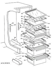 05 - Section5 parts for Ge Refrigerator TFH22PRSMWW from AppliancePartsPros.com