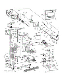 03 - Freezer Section parts for Ge Refrigerator TFH22PRXDWW from AppliancePartsPros.com