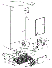 04 - Section4 parts for Ge Refrigerator TFH24JRSMWH from AppliancePartsPros.com