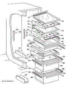 05 - Section5 parts for Ge Refrigerator TFH24PRSAWW from AppliancePartsPros.com