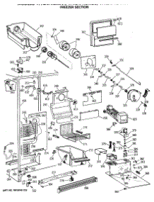 03 - Freezer Section parts for Ge Refrigerator TFH24PRSMAA from AppliancePartsPros.com