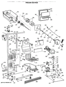 03 - Freezer Section parts for Ge Refrigerator TFH27PRSMAA from AppliancePartsPros.com