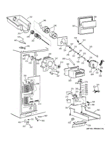 03 - Freezer Section parts for Ge Refrigerator TFH30PRTAWW from AppliancePartsPros.com