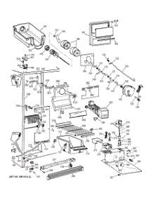 02 - Freezer Section parts for Ge Refrigerator TFHB22RRABK from AppliancePartsPros.com