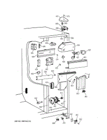 03 - Fresh Food Section parts for Ge Refrigerator TFHB22RRABK from AppliancePartsPros.com