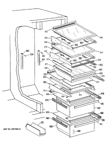 05 - Section5 parts for Ge Refrigerator TFHB24RRABK from AppliancePartsPros.com