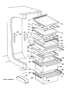 05 - Section5 parts for Ge Refrigerator TFHB27RRABK from AppliancePartsPros.com