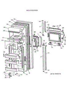 02 - Fresh Food Door parts for Ge Refrigerator TFK27PFXAWW from AppliancePartsPros.com