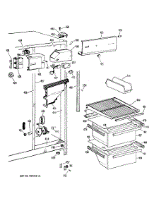 03 - Section3 parts for Ge Refrigerator TFX20DRAWH from AppliancePartsPros.com