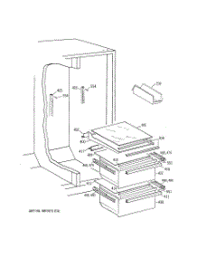 06 - Fresh Food Section parts for Ge Refrigerator TFX20JABCAA from AppliancePartsPros.com