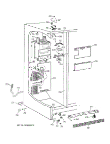 04 - Freezer Section parts for Ge Refrigerator TFX20JRBEWH from AppliancePartsPros.com