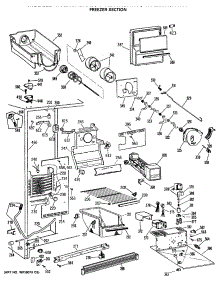 02 - Freezer Section parts for Ge Refrigerator TFX20JRSAAD from AppliancePartsPros.com