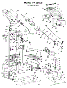 02 - Freezer Section parts for Ge Refrigerator TFX20RKB from AppliancePartsPros.com