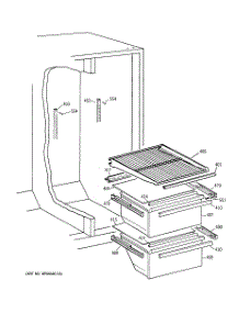 06 - Fresh Food Section parts for Ge Refrigerator TFX20SABEAA from AppliancePartsPros.com