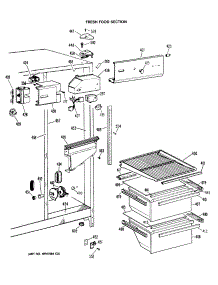 03 - Fresh Food Section parts for Ge Refrigerator TFX20SRAAD from AppliancePartsPros.com