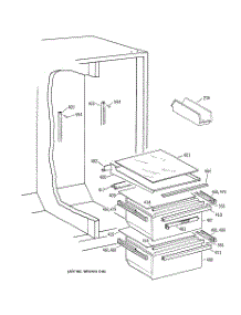 07 - Fresh Food Section parts for Ge Refrigerator TFX22GRBEWW from AppliancePartsPros.com