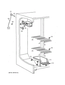 06 - Freezer Section parts for Ge Refrigerator TFX22JRBAAA from AppliancePartsPros.com