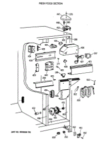 04 - Fresh Food Section parts for Ge Refrigerator TFX22PRXAAA from AppliancePartsPros.com