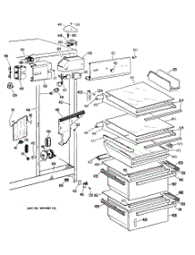 03 - Section3 parts for Ge Refrigerator TFX22RRAWH from AppliancePartsPros.com