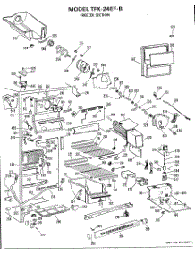 02 - Freezer Section parts for Ge Refrigerator TFX24EFB from AppliancePartsPros.com